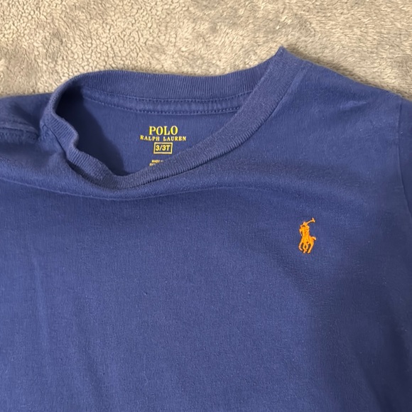Polo by Ralph Lauren Kids' Blue and Gray T-Shirts - Picture 4 of 5